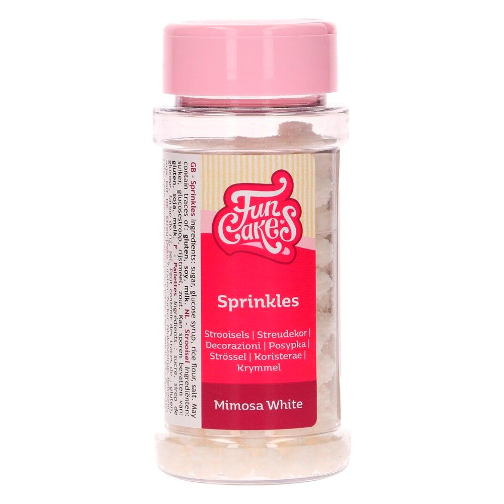 Sprinkles Mimosa Blanco 45 gr - FunCakes
