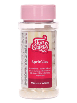 Sprinkles Mimosa Blanco 45 gr - FunCakes