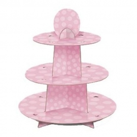 Stand para Cupcakes color Rosa