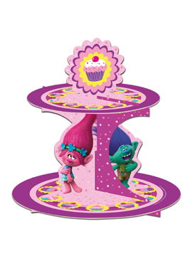 Stand para cupcakes y dulces de Trolls de 30 cm de alto