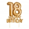 Topper para Tartas 18 Cumpleaños Oro