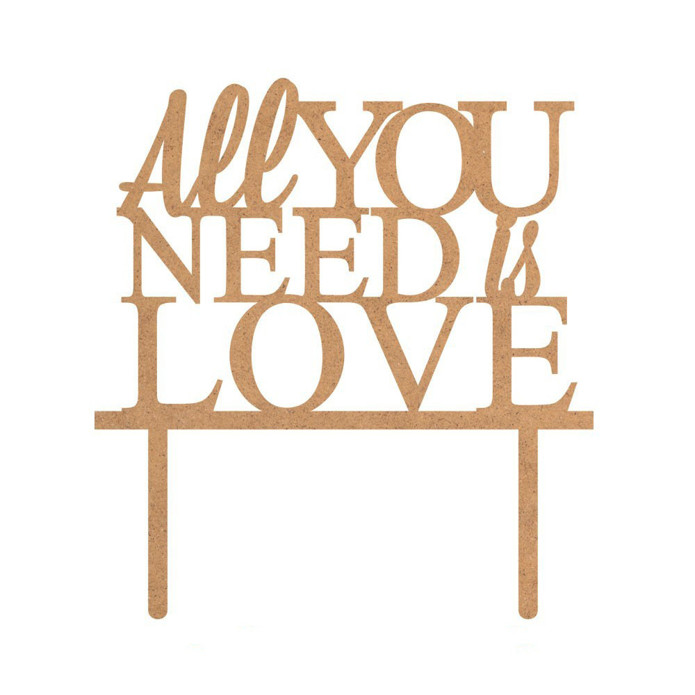 Topper para Tarta All You Need is Love