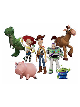 Set de 7 figuras de Toy Story para decorar mesas dulces