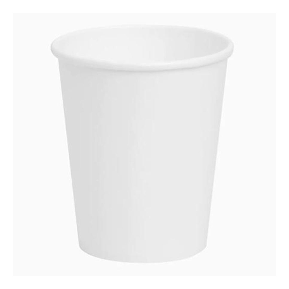 Vaso Blanco Cartón Biodegradable 200 cc - 25 ud