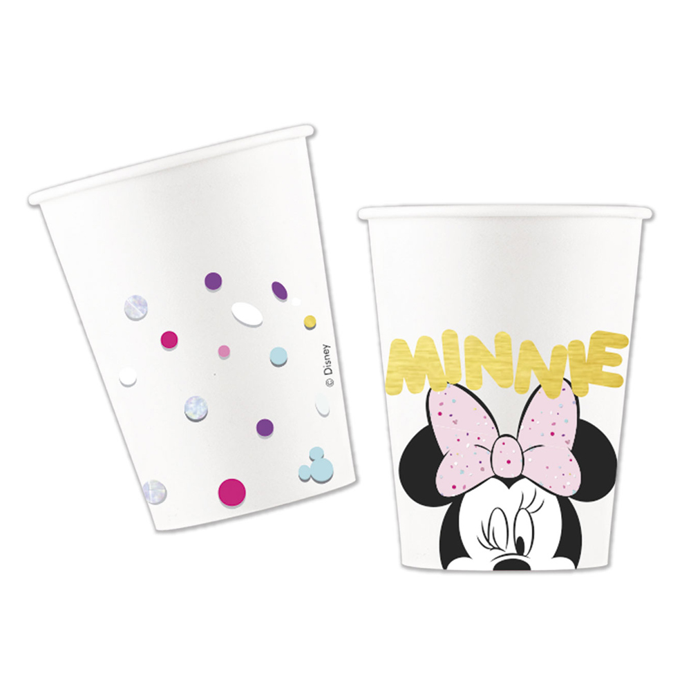 Vasos cartón Minnie Mouse