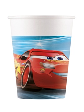 Juego de 8 vasos Cars