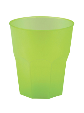 Set 6 Vasos Verdes Plástico Reutilizable