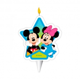 Vela de Cumpleaños Mickey y Minnie 7 cm