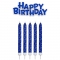Velas Azules Happy Birthday