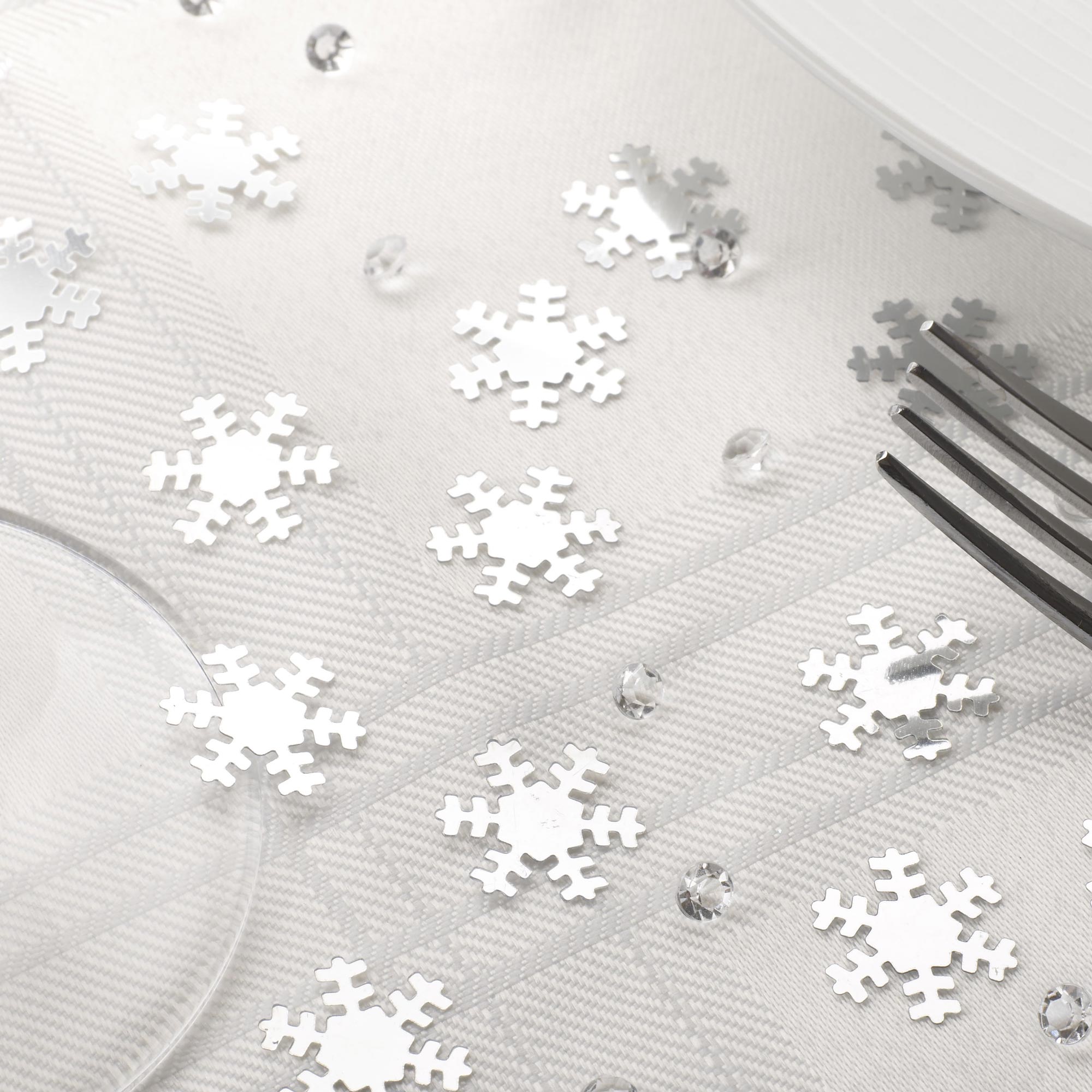 Confetti y diamantes decorativos Snowflakes