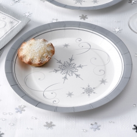 Juego de 8 platos Snowflakes