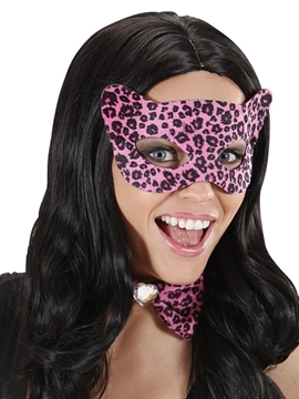 Antifaz Leopardo Rosa